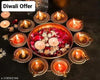 Ganesh Chaturthi, Diwali Diya ,Ghufran Flower Shape Diya Decorative Urli Bowl for Home, Office and Table Decor Floating Flowers and Tea Light Candles Home, Diwali Decoration, Pooja