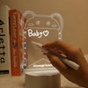 3D Creative Visualization Acrylic Light Table Light Writing Message Board